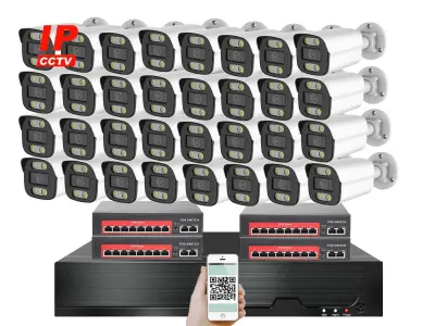 32 kamerov� IP syst�m IP XM-3214B-Ext. 4MPx s extern�m PoE nap�jen�m