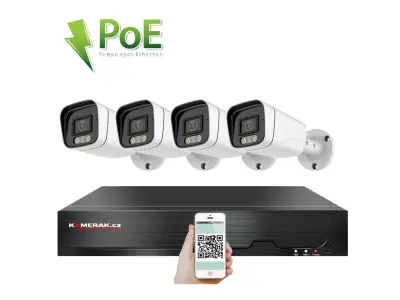 4 kamerov� syst�m PoE IP XM-414D 8MPx
