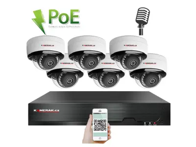 6 kamerov� syst�m PoE IP XM-605D 8MPx 4K 