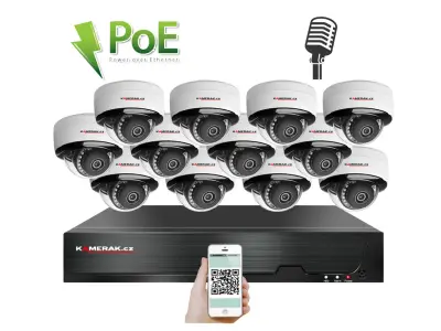12 kamerov� syst�m PoE IP XM-1205D 8MPx 4K