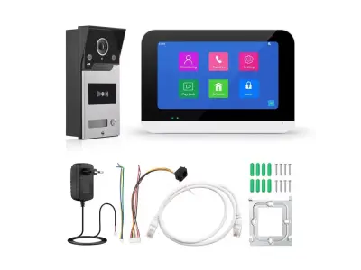 Tuya Smart Digitaln� zvonek PST-DB10-IC 2,0 MP, 7palcov� dotykov� Wi-Fi monitor, Detekce pohybu 1080P