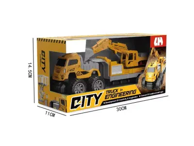 CITY Stavebn� Truck s Rypadlem 2v1, 27 cm