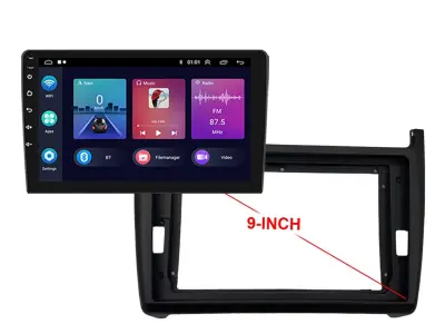 2DIN Autor�dio 9" LCD A3018 Android 11 s r�me�kem A7087 pro Volkswagen Polo 2011-2016