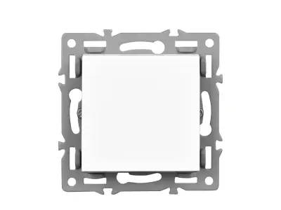 UNIC modul MDV01 vyp�na� jednop�lov� �.1, plast b�l� pro r�me�ek 82mm