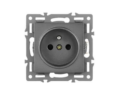 Modul z�suvka 230V �ed� pro r�me�ek 82mm