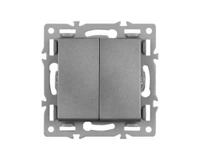 modul MD2V02 dvojvyp�na� st��dav� �.5B 6+6, plast �ed� pro r�me�ek 82mm