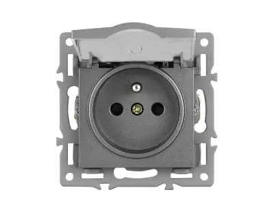 modul z�suvka MDZ230VIP44 16A s krytem, �ed� do r�me�ku 82mm 