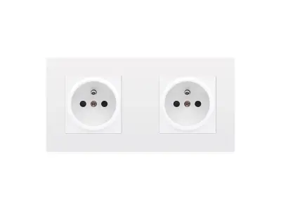 SRAN Elektrick� dvojz�suvka 2x230V v r�me�ku 172mm, plast b�l�