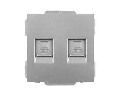 Modul MDN2RJ45 Z�suvka 2xRJ45 plast �ed� do r�me�ku