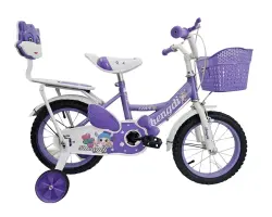 VOLNA D�tsk� kolo s pomocn�mi kole�ky UBCYC-10 velikost 14" fialov� - 2390 K�