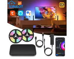 Sada okoln�ho osv�tlen� Tuya Wifi Smart TV 4K HDMI Sync LED podsv�cen� obrazovky PC osv�tlovac� p�s s podporou Alexa Google Assistant - 2380 K�