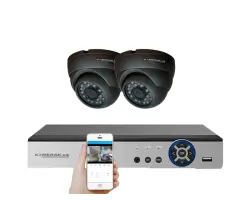 2 kamerov� AHD set HE2-64E 5Mpx 1920p, H.265, CZ menu - 3790 K�