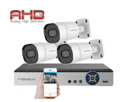 3 kamerov� AHD set HE3-63E 5Mpx 1920p, H.265, CZ menu - 4890 K�