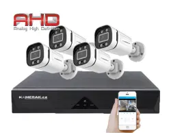 4 kamerov� AHD set WN4-59E s mic. 5Mpx 1920p, H.265, CZ menu - 5590 K�