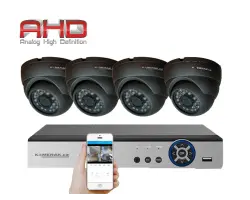 4 kamerov� AHD set HE4-64E 5Mpx dome kov, H.265,  CZ menu - 5590 K�
