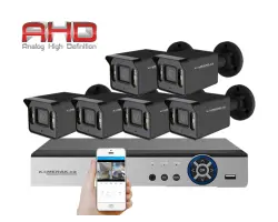 6 kamerov� AHD set HE6-57E 5Mpx 1920p, H.265, CZ menu - 8090 K�