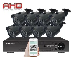 8 kamerov� AHD set WN8-58A 2Mpx 1080p, H.265, CZ menu - 6390 K�