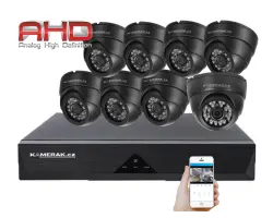 8 kamerov� AHD set WN8-52E s mic. 5Mpx 1920p, H.265, CZ menu - 9290 K�