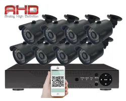 8 kamerov� AHD set WN8-58E s mic 5Mpx 1920p, H.265, CZ menu - 10290 K�