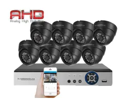 8 kamerov� AHD set HE8-64E 5Mpx 1920p, H.265, CZ menu - 9990 K�