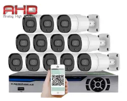 12 kamerov� AHD set HE12-63E 5Mpx 1920p, H.265, CZ menu - 16290 K�