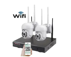 Bezdr�tov� 2 kamerov� set WiFi IP Pro WIP2-108B 3MPx, PTZ, CZ menu - 4490 K�