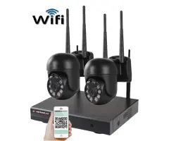 Bezdr�tov� 2 kamerov� set WiFi IP Pro WIP2-109B Black, 3MPx,  PTZ, CZ menu - 4490 K�