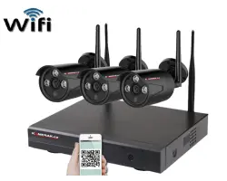 Bezdr�tov� 3 kamerov� set WiFi IP PRO WIP3-303C-Black 5MPx, CZ menu - 5990 K�