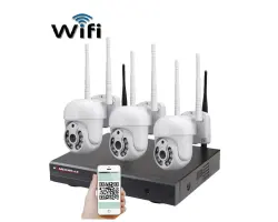 Bezdr�tov� 3 kamerov� set WiFi IP Pro WIP3-308C 5MPx, PTZ, CZ menu - 7190 K�