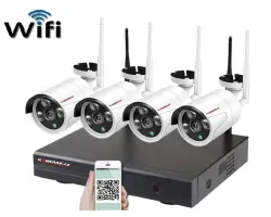 Bezdr�tov� 4 kamerov� set WiFi IP PRO WIP4-302C 5MPx, CZ menu - 7390 K�