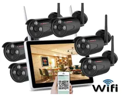 Bezdr�tov� 6 kamerov� set WiFi IP PRO WIP6-153B-Black 11,6"LCD, 3MPx, CZ menu - 11190 K�