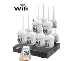 Bezdr�tov� 6 kamerov� set WiFi IP Pro WIP6-308C 5MPx, PTZ, CZ menu - 12790 K�