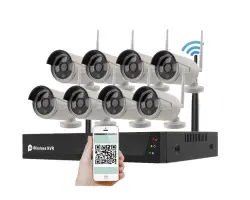 Bezdr�tov� 8 kamerov� set WiFi TUYA WTU8-032A, 2MPx, CZ menu - 7990 K�