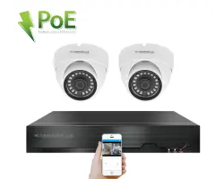 PoE IP 2 kamerov� set XM-202B 4MPx, CZ menu - 5090 K�