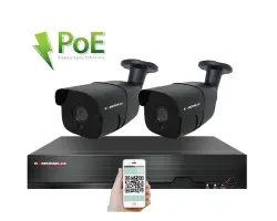 PoE IP 2 kamerov� set XM-207B 4MPx, CZ menu - 5090 K�