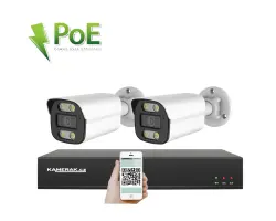 PoE IP 2 kamerov� set XM-214B 4MPx, CZ menu - 5090 K�