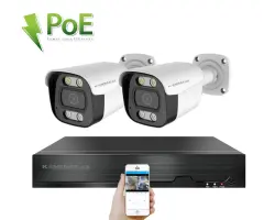PoE IP 2 kamerov� set XM-214B 4MPx, CZ menu - 5090 K�