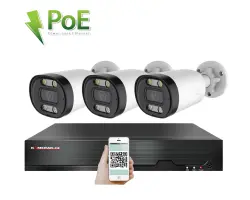 PoE IP 3 kamerov� set XM-313B 4MPx, CZ menu - 6390 K�