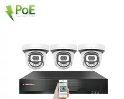 PoE IP 3 kamerov� set XM-312A 3MPx, CZ menu - 5490 K�