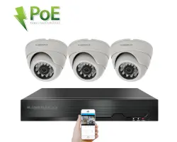 4K PoE IP 3 kamerov� set XM-302D 8MPx, CZ menu - 8290 K�