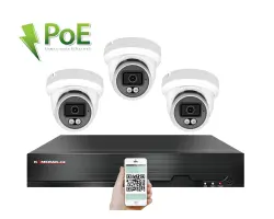 4K PoE IP 3 kamerov� set XM-309D 8MPx, CZ menu - 8390 K�