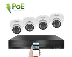 PoE IP 4 kamerov� set XM-402B 4MPx, CZ menu - 7690 K�