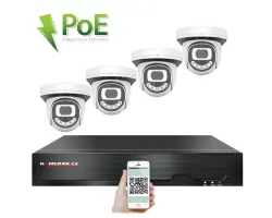 PoE IP 4 kamerov� set XM-412B 4MPx, CZ menu - 7190 K�