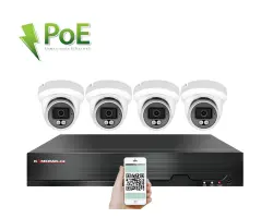 4K PoE IP 4 kamerov� set XM-409D 8MPx, CZ menu - 10390 K�