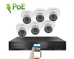 PoE IP 6 kamerov� set XM-602B 4MPx,  CZ menu - 11190 K�