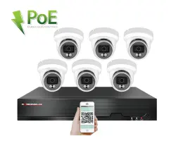 PoE IP 6 kamerov� set XM-609B 4MPx, CZ menu - 11190 K�