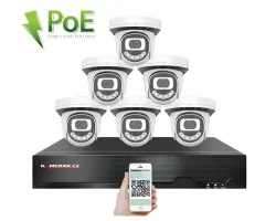 PoE IP 6 kamerov� set XM-612B 4MPx, CZ menu - 10390 K�