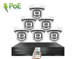 4K PoE IP 6 kamerov� set XM-612D 8MPx, CZ menu - 14390 K�