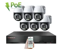 4K PoE IP 6 kamerov� set XM-PTZ-621D 5x zoom, 8Mpx, CZ menu - 20890 K�