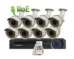 VOLNA PoE IP 8 kamerov� set XM-804A 3MPx, CZ menu - -10 K�